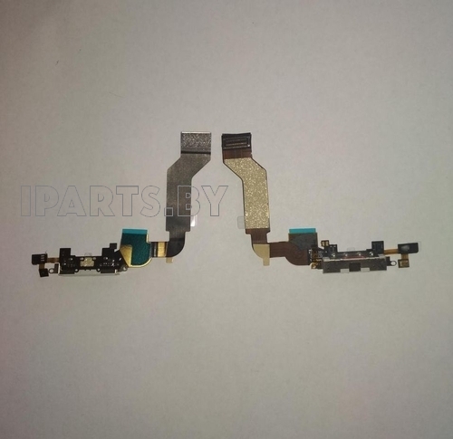 Шлейф для iPhone4S CHARGE CONN orig IC БЕЛЫЙ (821-1903-A)