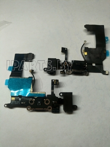 Шлейф для iPhone5 CHARGE CONN+H/F ЧЕРНЫЙ (821-1699-A)