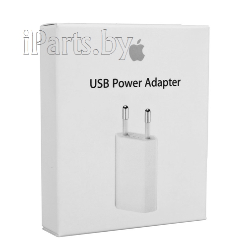 СЗУ для iPhone Плоский кубик, 1A, Лучшая копия ААА  + упак. (MD813ZM/A)