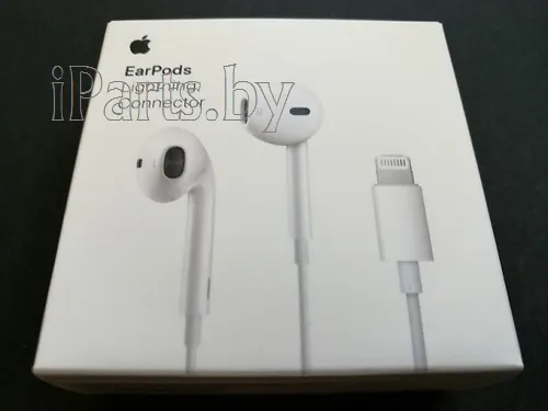 Handsfree для iPhone EarPods Lightning Orig + упаковка (MMTN2ZM/A), для EarPods, арт. 02317