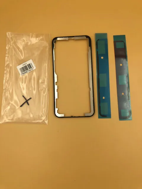 Рамка под стекло модуля iPhoneX ЧЕРНЫЙ + скотч-проклейка, для iPhone X, арт. 03022