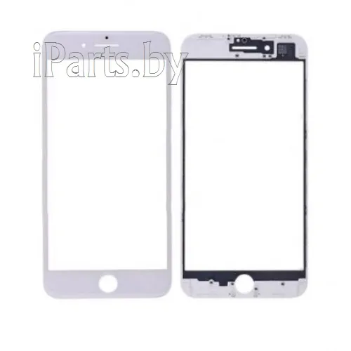 Стекло для iPhone8 (4,7") + Frame Orig Premium БЕЛЫЙ (для ремонта битого модуля), для iPhone 8, арт. 03246