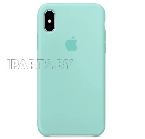 Чехол Silicone Case для iPhoneX/XS БИРЮЗОВЫЙ (№44), для iPhone X, iPhone Xs, арт. 03487