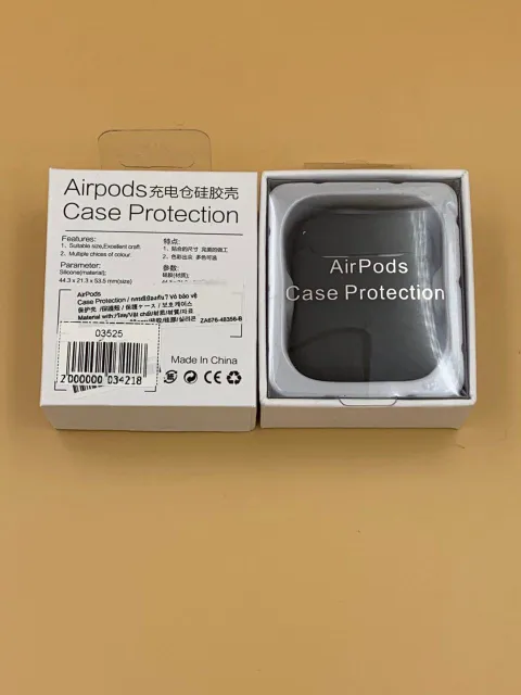 Чехол силиконовый для наушников AIRPods под orig + упак.orig ПЕПЕЛ (№15), для AirPods, арт. 03525