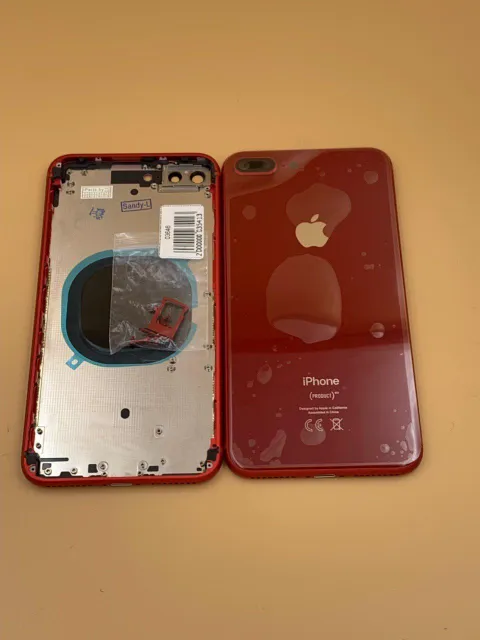 Задняя крышка для iPhone 8 Plus + стекло КРАСНЫЙ (CE) Hi-copy, для iPhone 8 Plus, арт. 03646