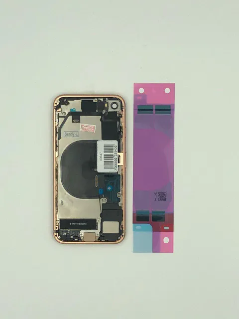 Задняя крышка для iPhone 8 (4,7") + стекло ЗОЛОТО (шлейфа, buzzer, vibro) Hi-copy, для iPhone 8, арт. 03647