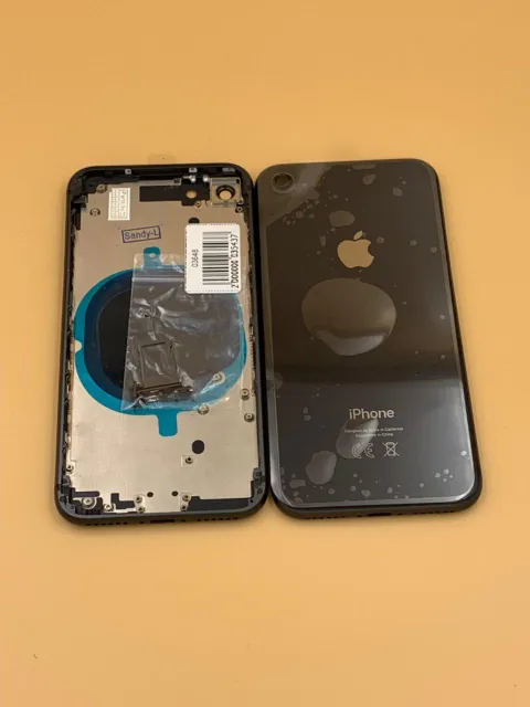Задняя крышка для iPhone 8 (4,7") + стекло ЧЕРНЫЙ (CE) Hi-copy, для iPhone 8, арт. 03648