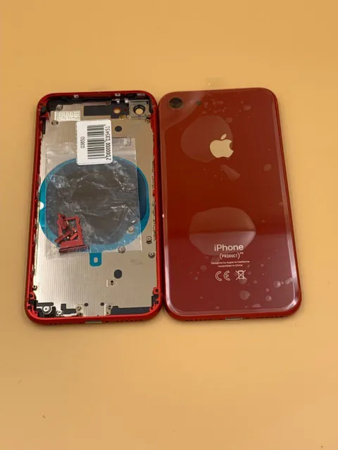 Задняя крышка для iPhone 8 (4,7") + стекло КРАСНЫЙ (CE) Hi-copy, для iPhone 8, арт. 03650