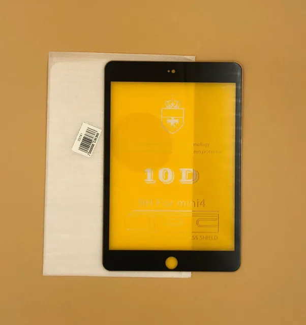 Стекло защитное для iPad mini4/5 (10D черное), для iPad mini 4, iPad mini 5, арт. 03741