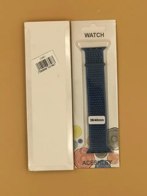 Ремешок тканевый для iWatch 38/40/41мм НЕБЕСНЫЙ №26, для iWatch 38, iWatch 40, iWatch 41, арт. 03901