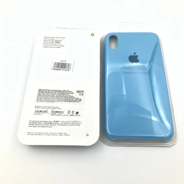 Чехол Silicone Case для iPhoneXS Max ЛАЗУРНЫЙ (№16), для iPhone Xs Max, арт. 04378
