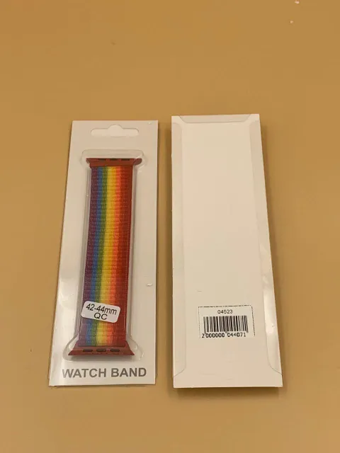 Ремешок тканевый для iWatch 42/44/45/49мм РАДУГА №12, для iWatch 42, iWatch 44, iWatch 45, iWatch 49, арт. 04523