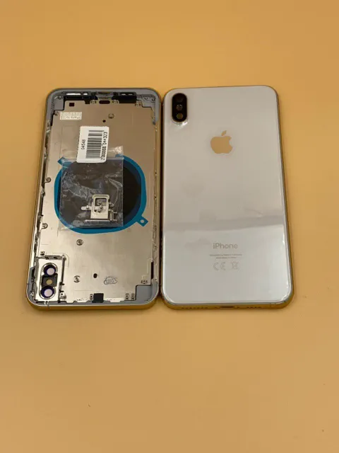 Задняя крышка для iPhone XS Max + стекло БЕЛЫЙ (CE) - ПРЕМИУМ, для iPhone Xs Max, арт. 04548