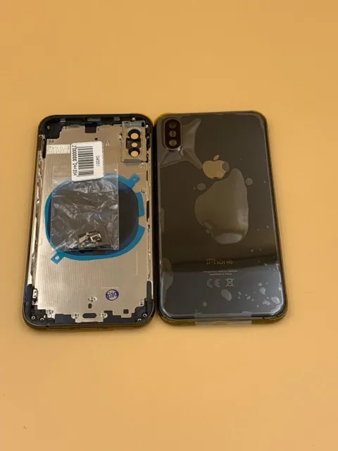Задняя крышка для iPhone XS + стекло ЧЕРНЫЙ (СЕ) - ПРЕМИУМ, для iPhone Xs, арт. 04551