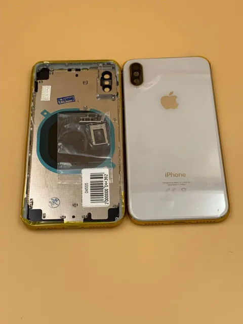 Задняя крышка для iPhone X + стекло БЕЛЫЙ (CE) - ПРЕМИУМ, для iPhone X, арт. 04555
