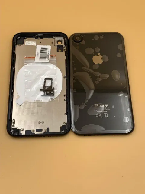Задняя крышка для iPhone XR + стекло ЧЕРНЫЙ (CE) - ПРЕМИУМ, для iPhone Xr, арт. 04557
