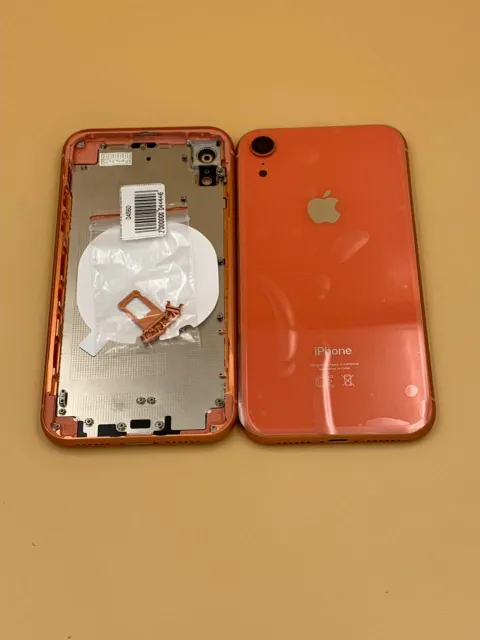 Задняя крышка для iPhone XR + стекло КОРАЛЛОВЫЙ (СЕ) - ПРЕМИУМ, для iPhone Xr, арт. 04560