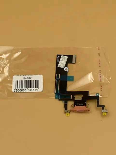 Шлейф для iPhoneXR CHARGE CONN КОРАЛЛОВЫЙ (821-01702-A), для iPhone Xr, арт. 04580
