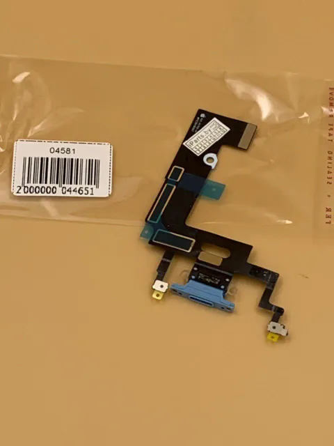 Шлейф для iPhoneXR CHARGE CONN СИНИЙ (821-01702-A), для iPhone Xr, арт. 04581