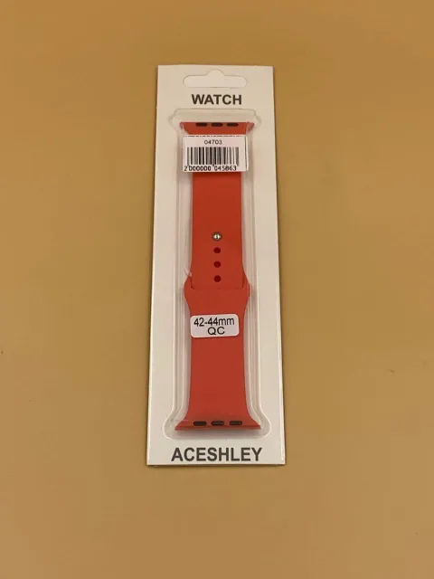 Ремешок силиконовый для iWatch 42/44/45/49мм КОРАЛЛОВЫЙ, для iWatch 42, iWatch 44, iWatch 45, iWatch 49, арт. 04703