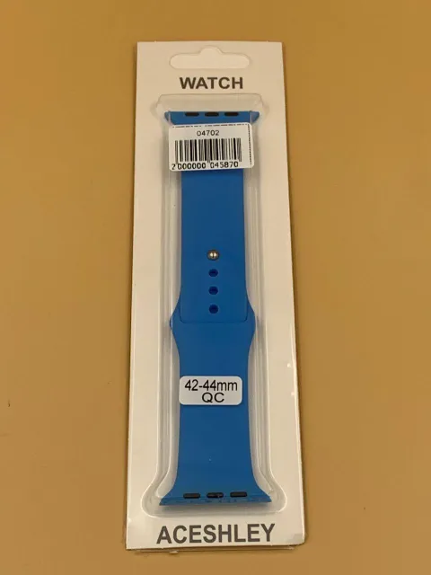 Ремешок силиконовый для iWatch 42/44/45/49мм ЛАЗУРНЫЙ, для iWatch 42, iWatch 44, iWatch 45, iWatch 49, арт. 04702