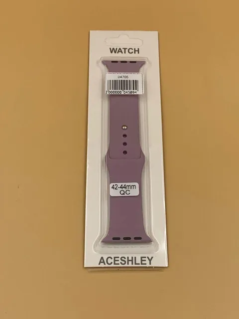 Ремешок силиконовый для iWatch 42/44/45/49мм ЛАВАНДОВО-ФИОЛЕТОВЫЙ, для iWatch 42, iWatch 44, iWatch 45, iWatch 49, арт. 04705