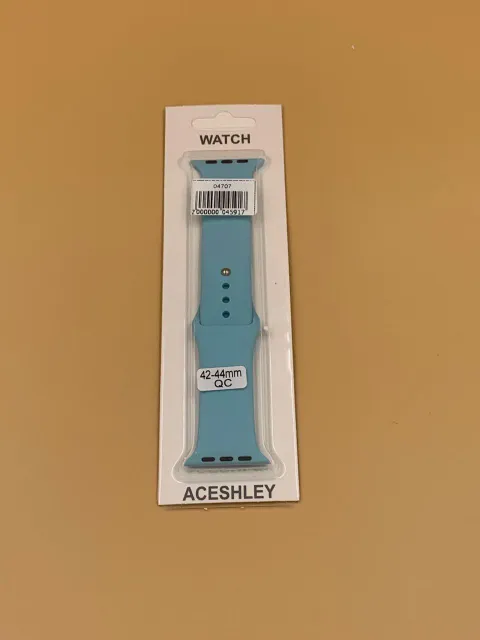 Ремешок силиконовый для iWatch 42/44/45/49мм ГОЛУБАЯ БИРЮЗА, для iWatch 42, iWatch 44, iWatch 45, iWatch 49, арт. 04707
