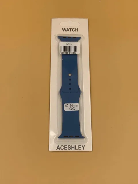 Ремешок силиконовый для iWatch 42/44/45/49мм ТЕМНО-ГОЛУБОЙ, для iWatch 42, iWatch 44, iWatch 45, iWatch 49, арт. 04725