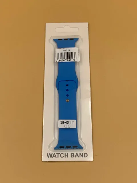 Ремешок силиконовый для iWatch 38/40/41мм ЛАЗУРНЫЙ, для iWatch 38, iWatch 40, iWatch 41, арт. 04729