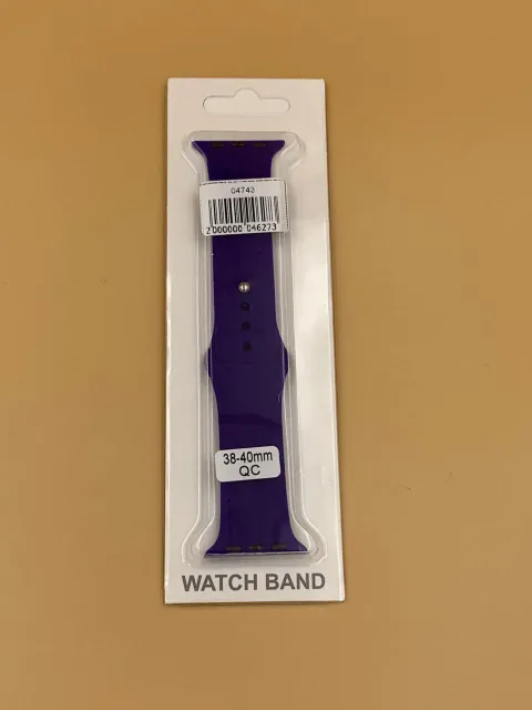 Ремешок силиконовый для iWatch 38/40/41мм ТЕМНО-ФИОЛЕТОВЫЙ, для iWatch 38, iWatch 40, iWatch 41, арт. 04743