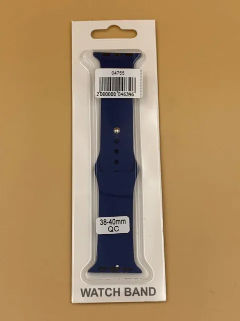 Ремешок силиконовый для iWatch 38/40/41мм СИНИЙ, для iWatch 38, iWatch 40, iWatch 41, арт. 04755