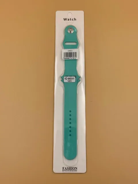 Ремешок силиконовый для iWatch 42/44/45/49мм МОРСКАЯ БИРЮЗА (2 размера в комплекте), для iWatch 42, iWatch 44, iWatch 45, iWatch 49, арт. 04823