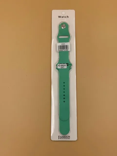 Ремешок силиконовый для iWatch 42/44/45/49мм МЯТНЫЙ №75 (2 размера в комплекте), для iWatch 42, iWatch 44, iWatch 45, iWatch 49, арт. 04825