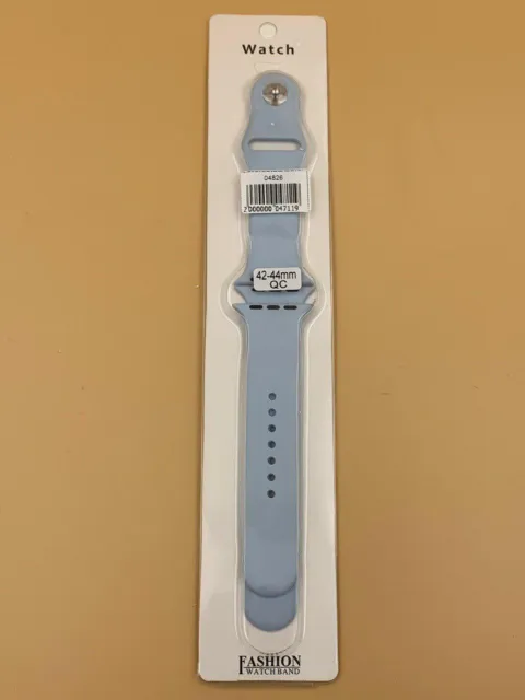 Ремешок силиконовый для iWatch 42/44/45/49мм ВАСИЛЬКОВЫЙ №27 (2 размера в комплекте), для iWatch 42, iWatch 44, iWatch 45, iWatch 49, арт. 04826