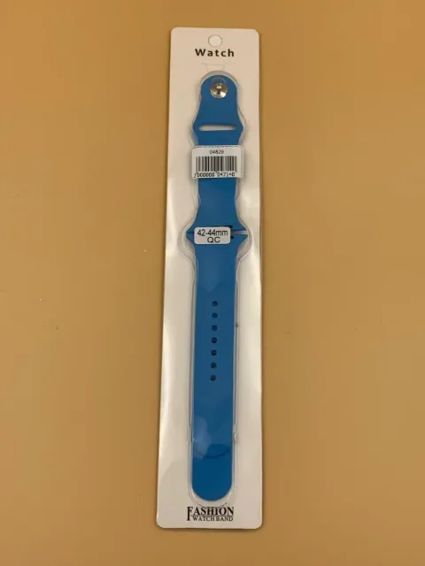 Ремешок силиконовый для iWatch 42/44/45/49мм ДЖИНСОВЫЙ (2 размера в комплекте), для iWatch 42, iWatch 44, iWatch 45, iWatch 49, арт. 04829