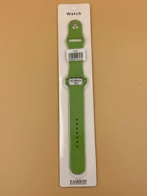 Ремешок силиконовый для iWatch 42/44/45/49мм ОЛИВКОВЫЙ №43 (2 размера в комплекте), для iWatch 42, iWatch 44, iWatch 45, iWatch 49, арт. 04842