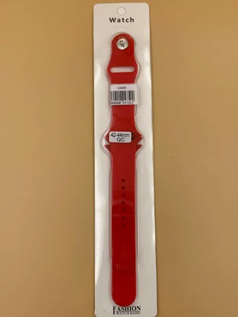 Ремешок силиконовый для iWatch 42/44/45/49мм КИТАЙСКИЙ КРАСНЫЙ №2 (2 размера в комплекте), для iWatch 42, iWatch 44, iWatch 45, iWatch 49, арт. 04868
