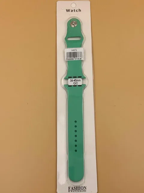 Ремешок силиконовый для iWatch 38/40/41мм МЯТНЫЙ №75 (2 размера в комплекте), для iWatch 38, iWatch 40, iWatch 41, арт. 04879