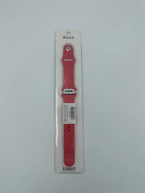 Ремешок силиконовый для iWatch 38/40/41мм КРАСНЫЙ КОРАЛЛ (2 размера в комплекте), для iWatch 38, iWatch 40, iWatch 41, арт. 04916