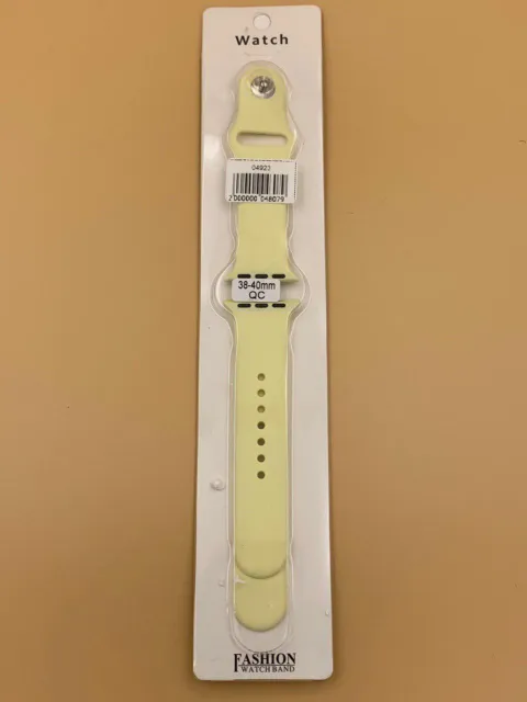 Ремешок силиконовый для iWatch 38/40/41мм ЖЕЛТАЯ ДЫНЯ №41 (2 размера в комплекте), для iWatch 38, iWatch 40, iWatch 41, арт. 04923