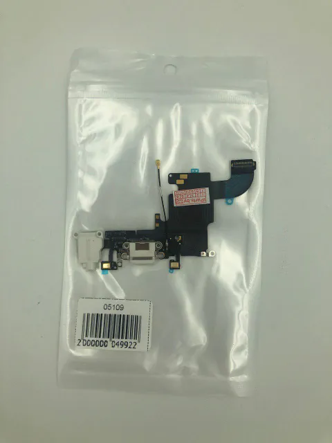 Шлейф для iPhone6S (4,7") CHARGE CONN orig NEW БЕЛЫЙ (821-00078-A), для iPhone 6s, арт. 05109