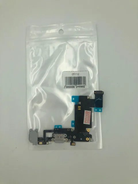 Шлейф для iPhone6S Plus CHARGE CONN orig NEW СЕРЫЙ (821-00126-A), для iPhone 6s Plus, арт. 05112