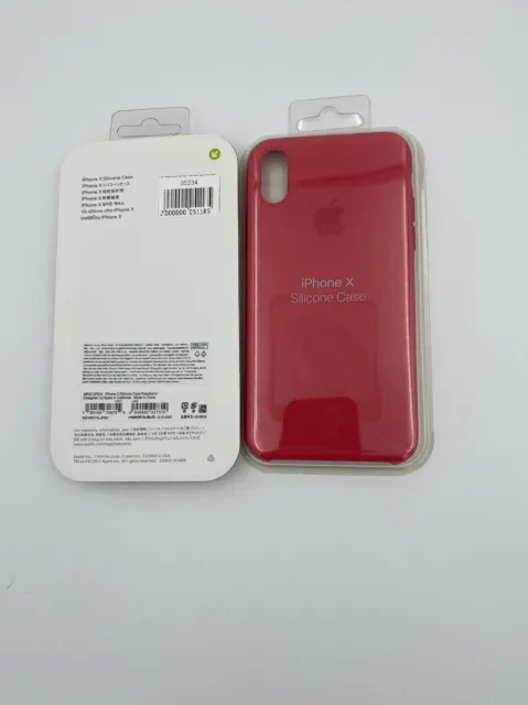 Чехол Silicone Case для iPhoneX МАЛИНОВО-КРАСНЫЙ (№14) 1:1, для iPhone X, арт. 05234