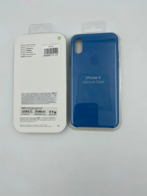 Чехол Silicone Case для iPhoneX ДЖИНСОВЫЙ СИНИЙ (№15) 1:1, для iPhone X, арт. 05235