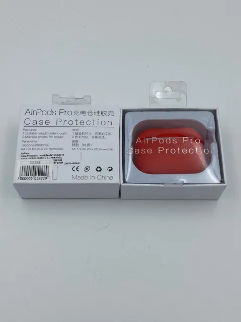 Чехол силиконовый для наушников AIRPods Pro под orig + упак.orig КРАСНЫЙ (№1), для AirPods Pro, арт. 05338