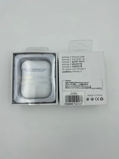 Чехол силиконовый для наушников AIRPods2 под orig + упак.orig БЕЛЫЙ (№8), для AirPods 2, арт. 05369