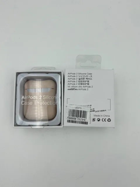 Чехол силиконовый для наушников AIRPods2 под orig + упак.orig ПУДРОВЫЙ (№6), для AirPods 2, арт. 05370