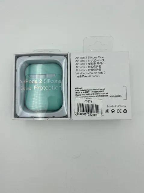 Чехол силиконовый для наушников AIRPods2 под orig + упак.orig БИРЮЗОВЫЙ (№11), для AirPods 2, арт. 05376