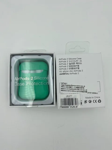 Чехол силиконовый для наушников AIRPods2 под orig + упак.orig МЯТНЫЙ (№12), для AirPods 2, арт. 05377
