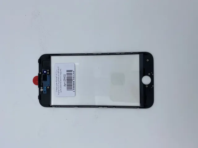 Стекло для iPhone7 (4,7") + Frame+OCA Orig Premium ЧЕРНЫЙ (для ремонта битого модуля), для iPhone 7, арт. 05432